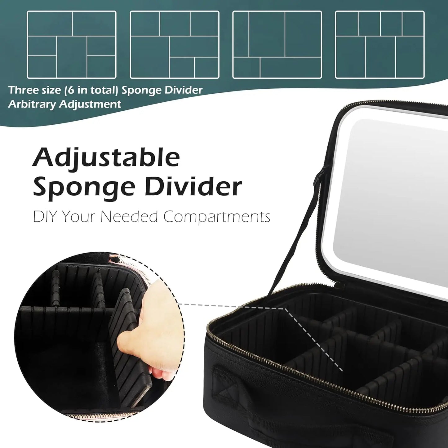 Make-up Organizer mit Spiegelleuchte – deine Beauty-Oase to go!