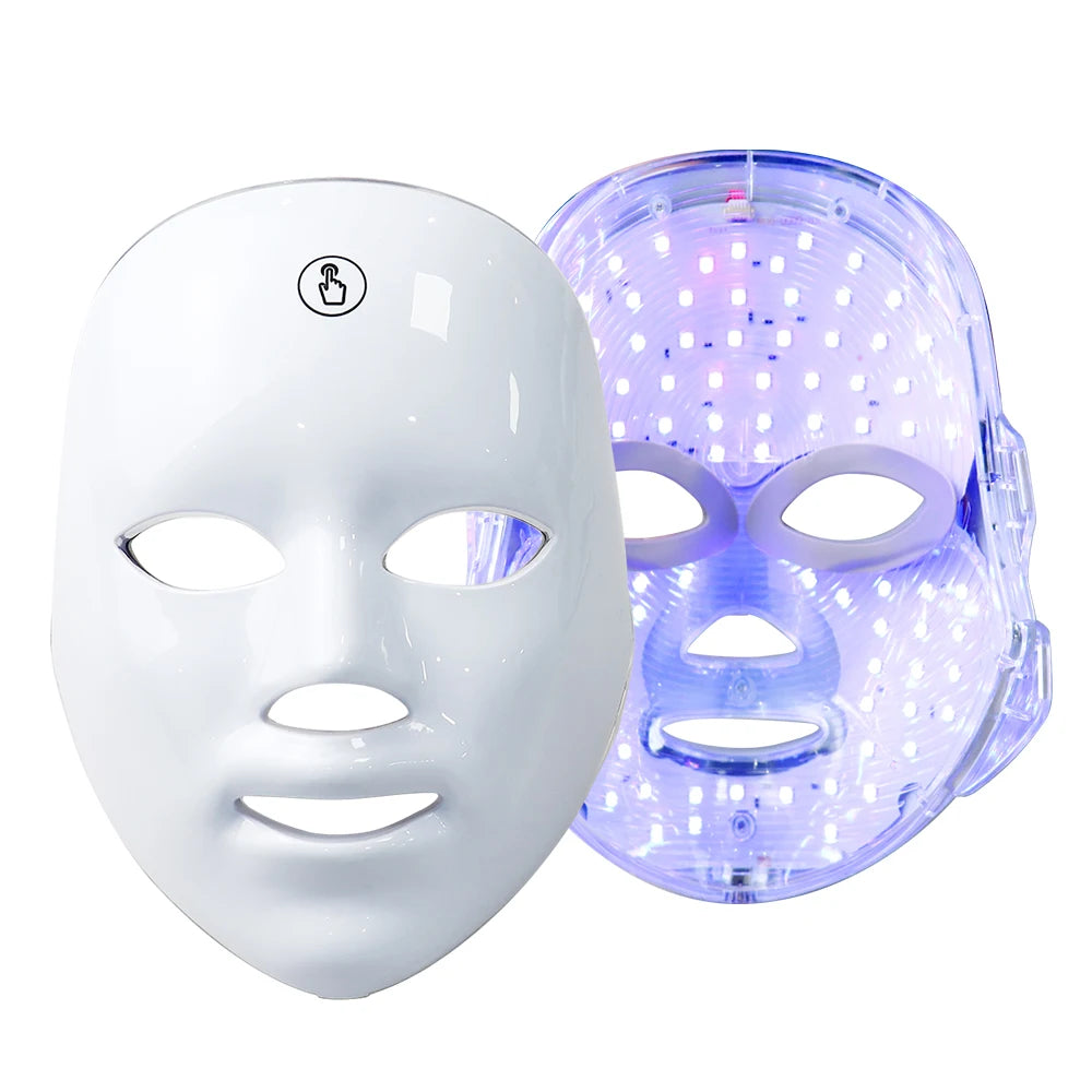 7-Farben LED-Gesichtsmaske – Photonentherapie für Hautverjüngung & Anti-Akne-Behandlung