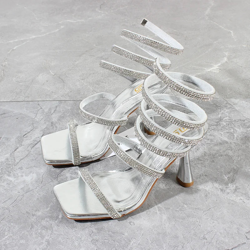 Crystal Snake Heels – Sinnlich, verspielt & wild wie der Sommer