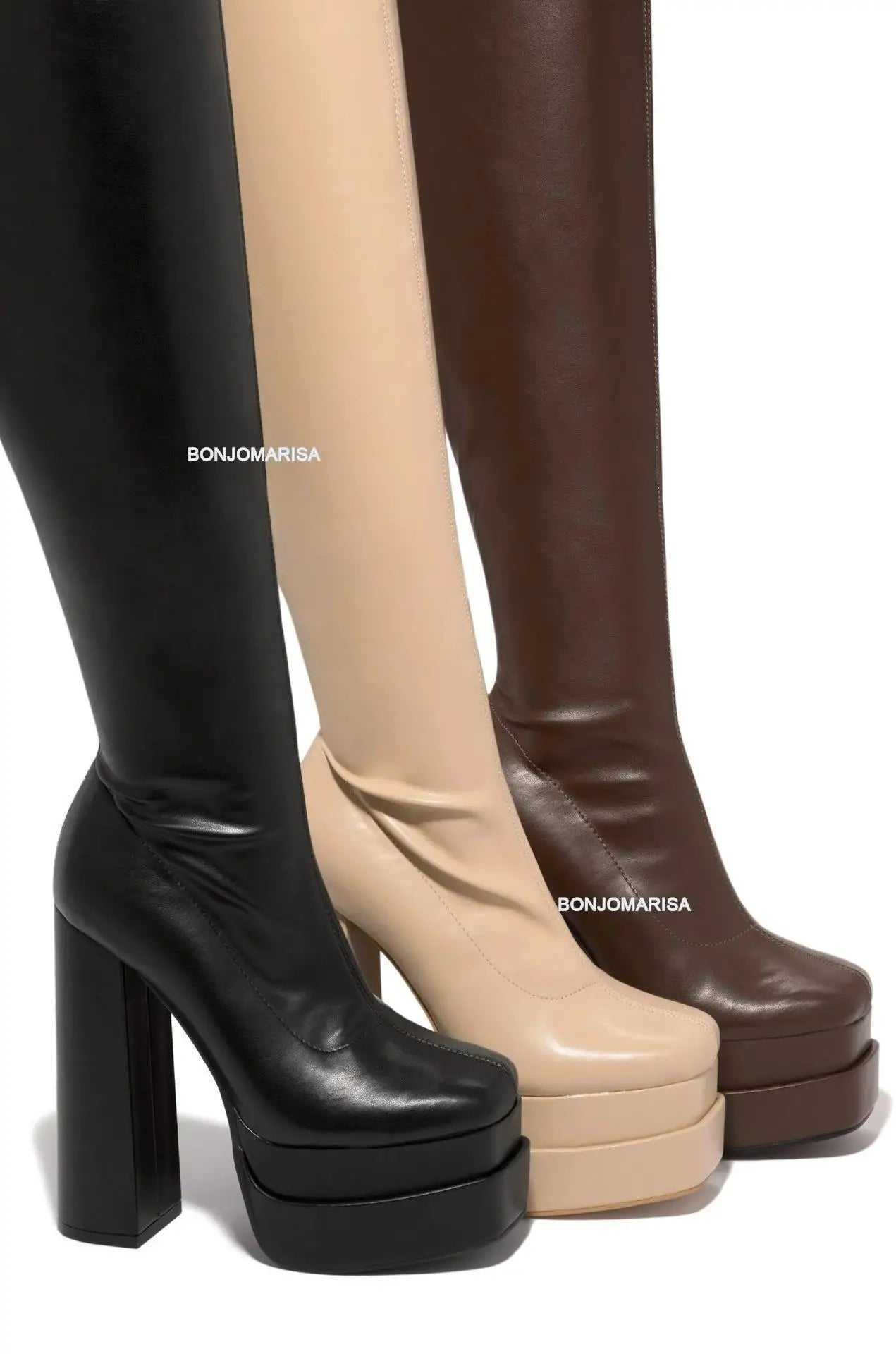 Double Platform Overknees – Bold, chunky & made to turn heads