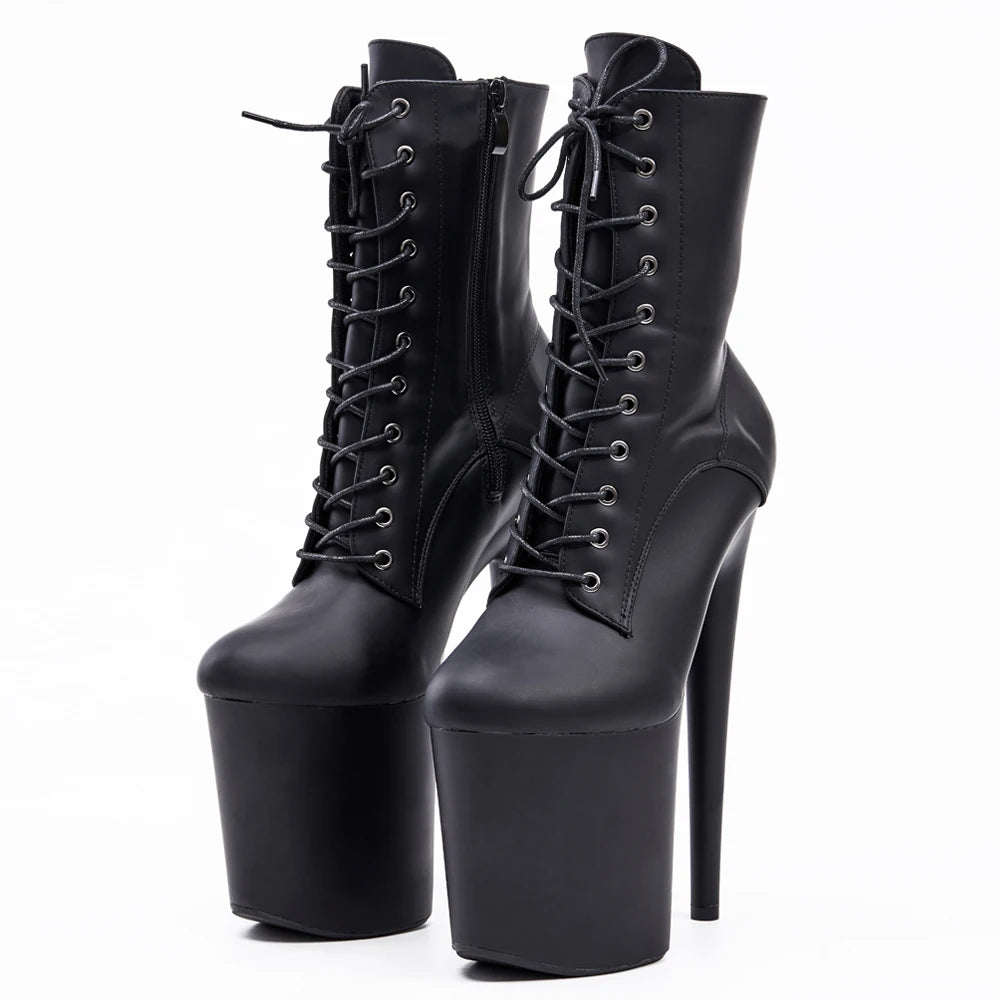Plateau Lace-Up Stiefel – Perfekte Performance & Sexy Look