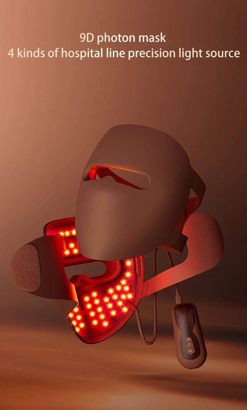 Gesichts-Photon-Schönheitsmaske mit 320 LEDs ✨