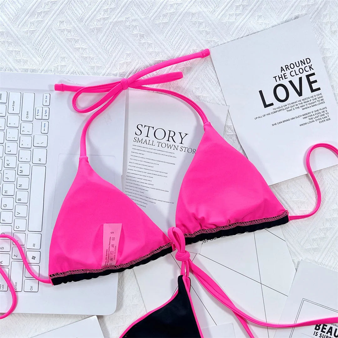 Halter-Bikini im Brazilian-Style – sexy, farbenfroh & perfekt für deinen Sommer