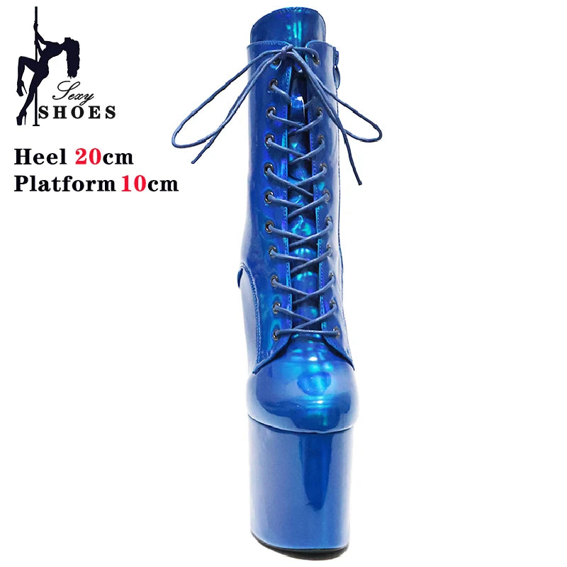 Magic Laser Ankle Boots – Glanz, Höhe & Attitude