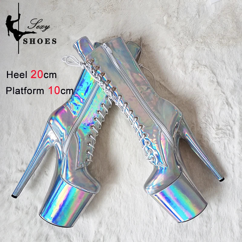 Laser Shine Ankle Boots – Für deinen glänzenden Auftritt