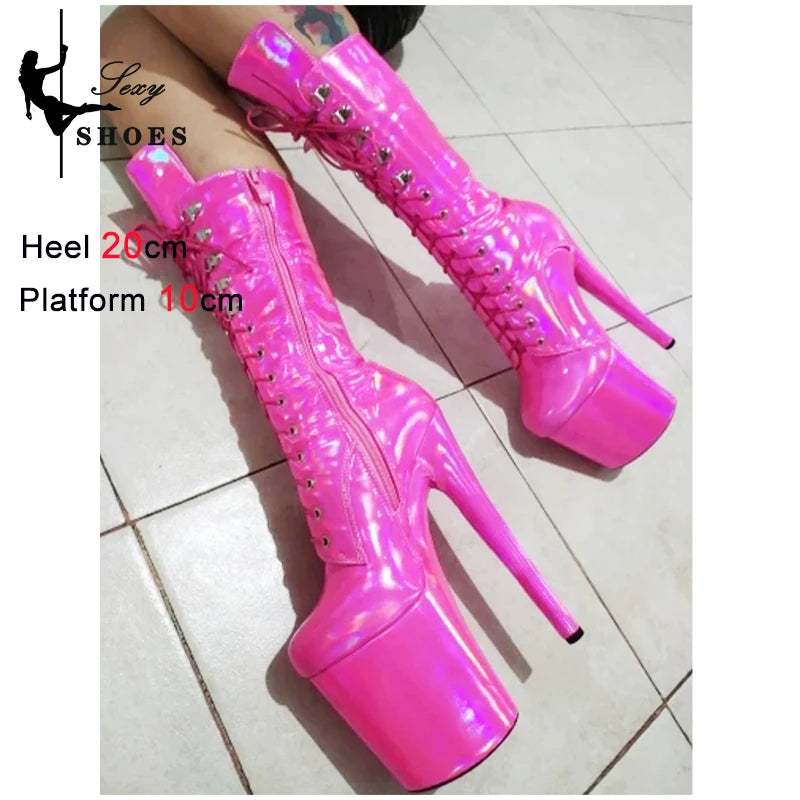 Laser Shine Ankle Boots – Für deinen glänzenden Auftritt