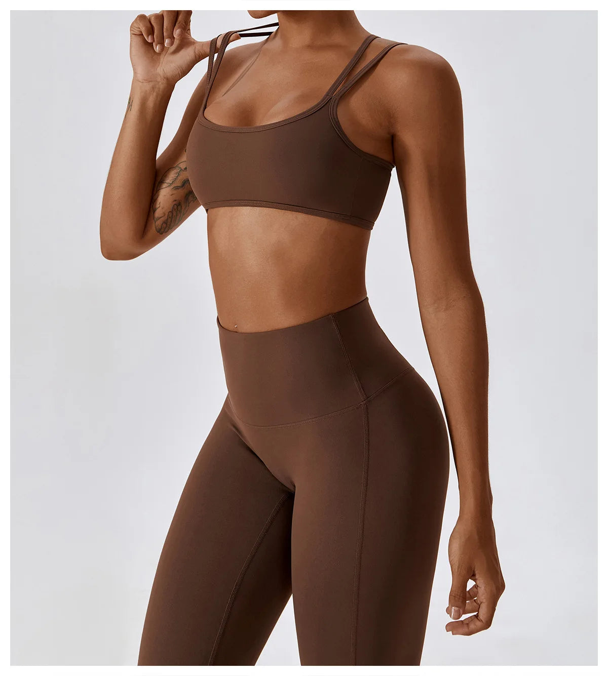 2-teiliges Yoga-Set – Nude Feel für Höchsten Komfort und Stil