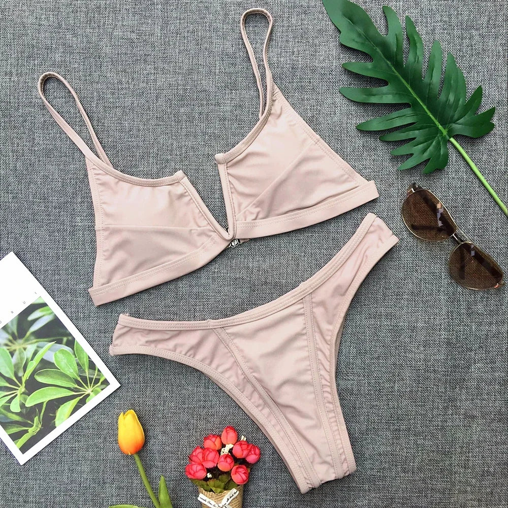 Denim-Style Bikini-Set – cool, sexy & perfekt für den Sommer
