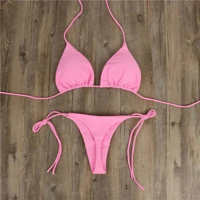 Seitlich gebundener G-String Bikini – minimalistisch, feminin & ultra sexy