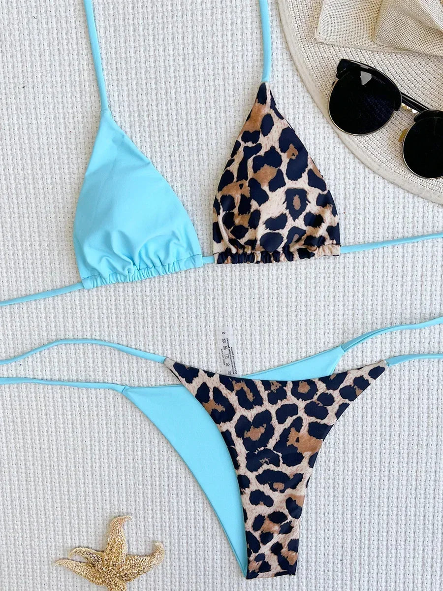 Leopard Satin Bikini-Set – wild, glänzend & ultra feminin