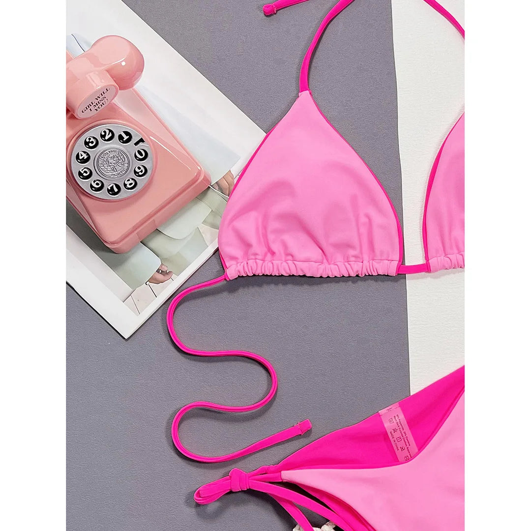 Halter-Bikini im Brazilian-Style – sexy, farbenfroh & perfekt für deinen Sommer