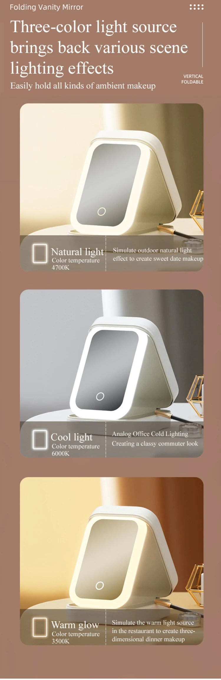 Make-up Aufbewahrungsbox mit LED-Spiegel – Dein Beauty-Must-have für unterwegs! 💋