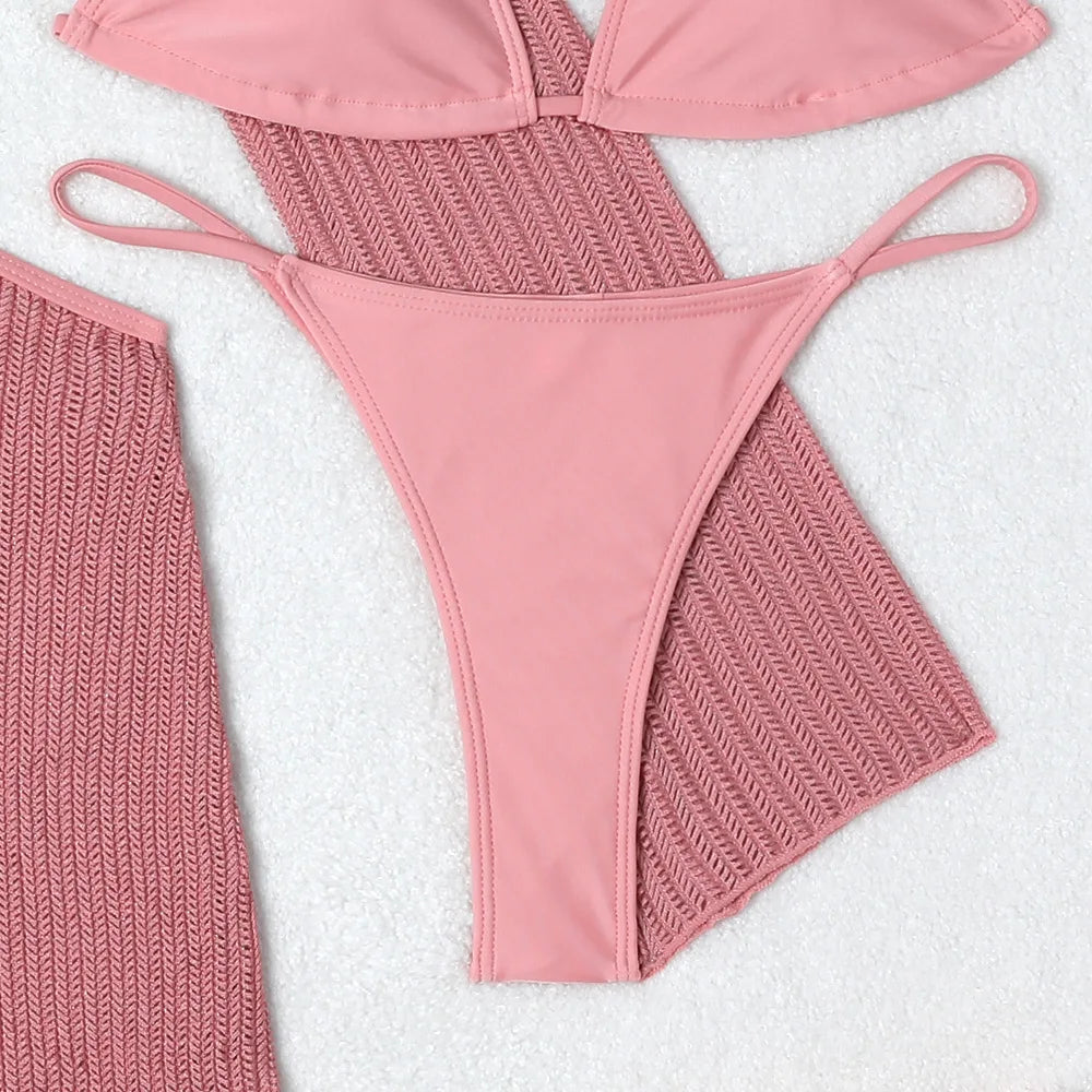 Bikini-Set mit Mesh Cover-Up – sexy, vielseitig & perfekt für deinen Beach-Look