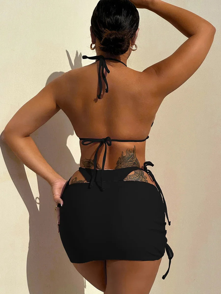 Wendbarer 3-teiliges Bikini-Set – zwei Styles in einem!