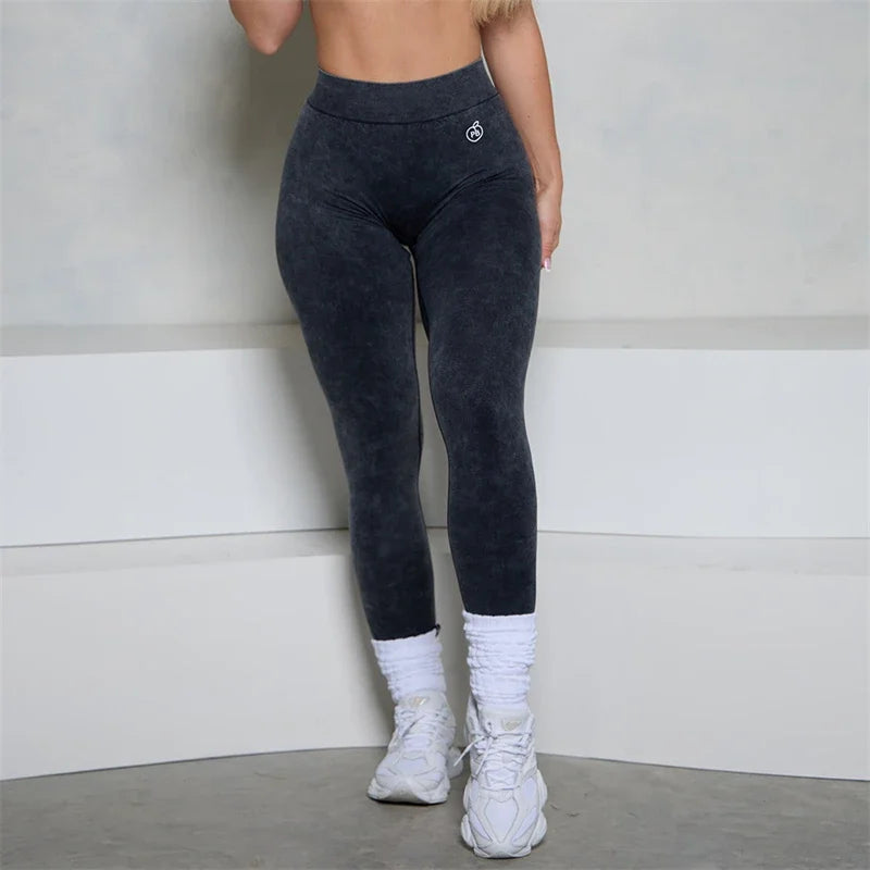 Booty Goals on Point 🍑 Scrunch Leggings mit Denim-Vibe