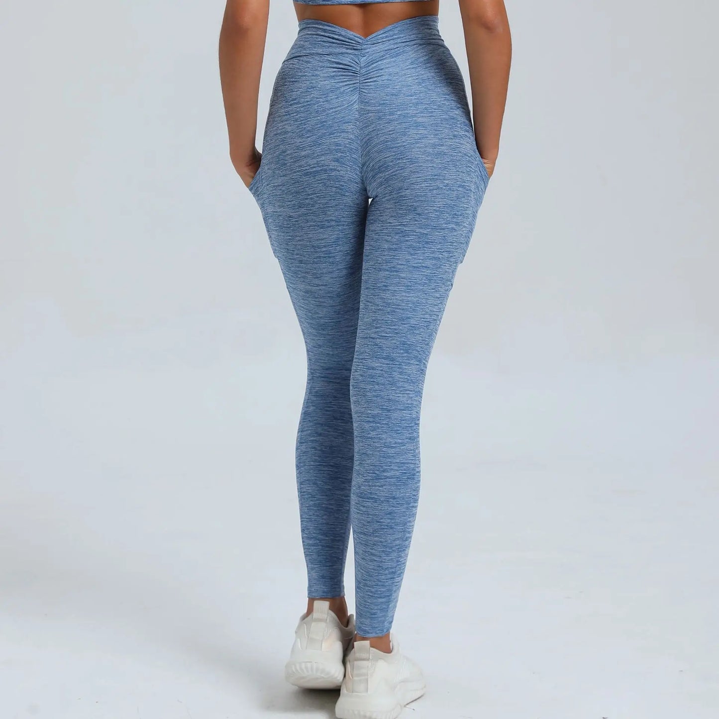 V-Taille Yogahose mit Scrunch-Effekt β Figurbetont & funktional ππ€
