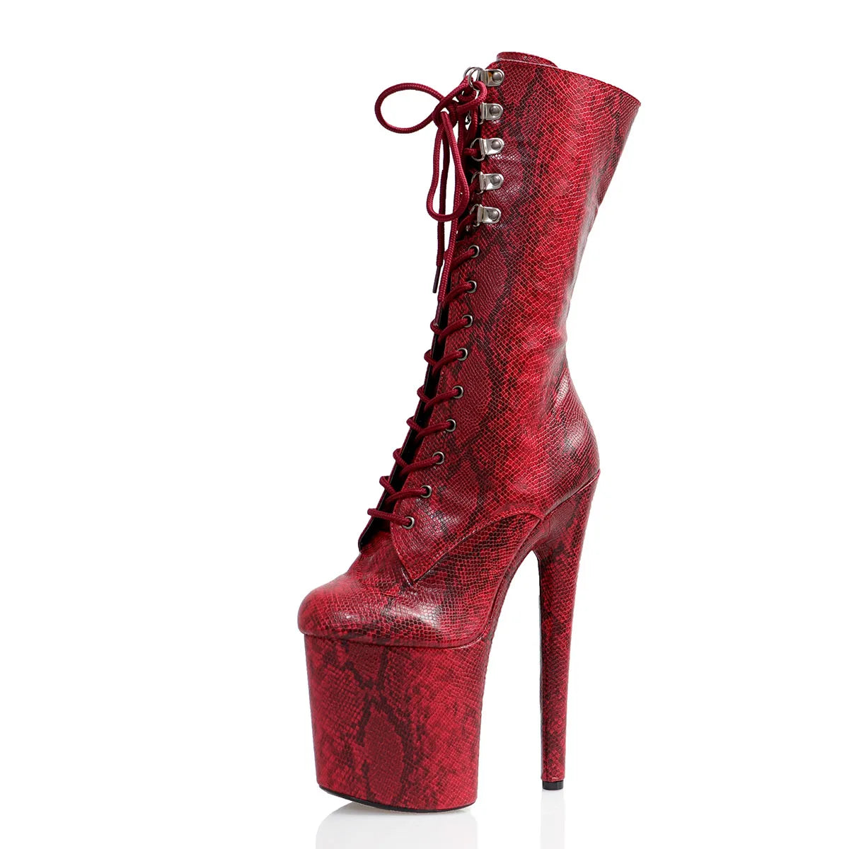 Snake Skin Stiletto Boots – Wild. Hoch. Unverschämt gut.