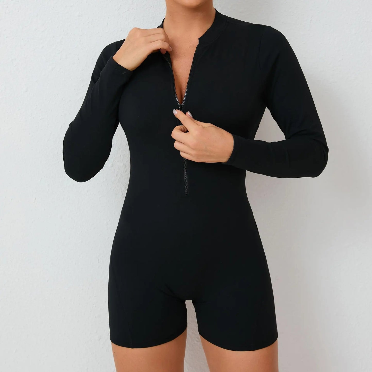 V-Rücken Scrunch Sport-Jumpsuit – Perfekte Kombination aus Style & Performance