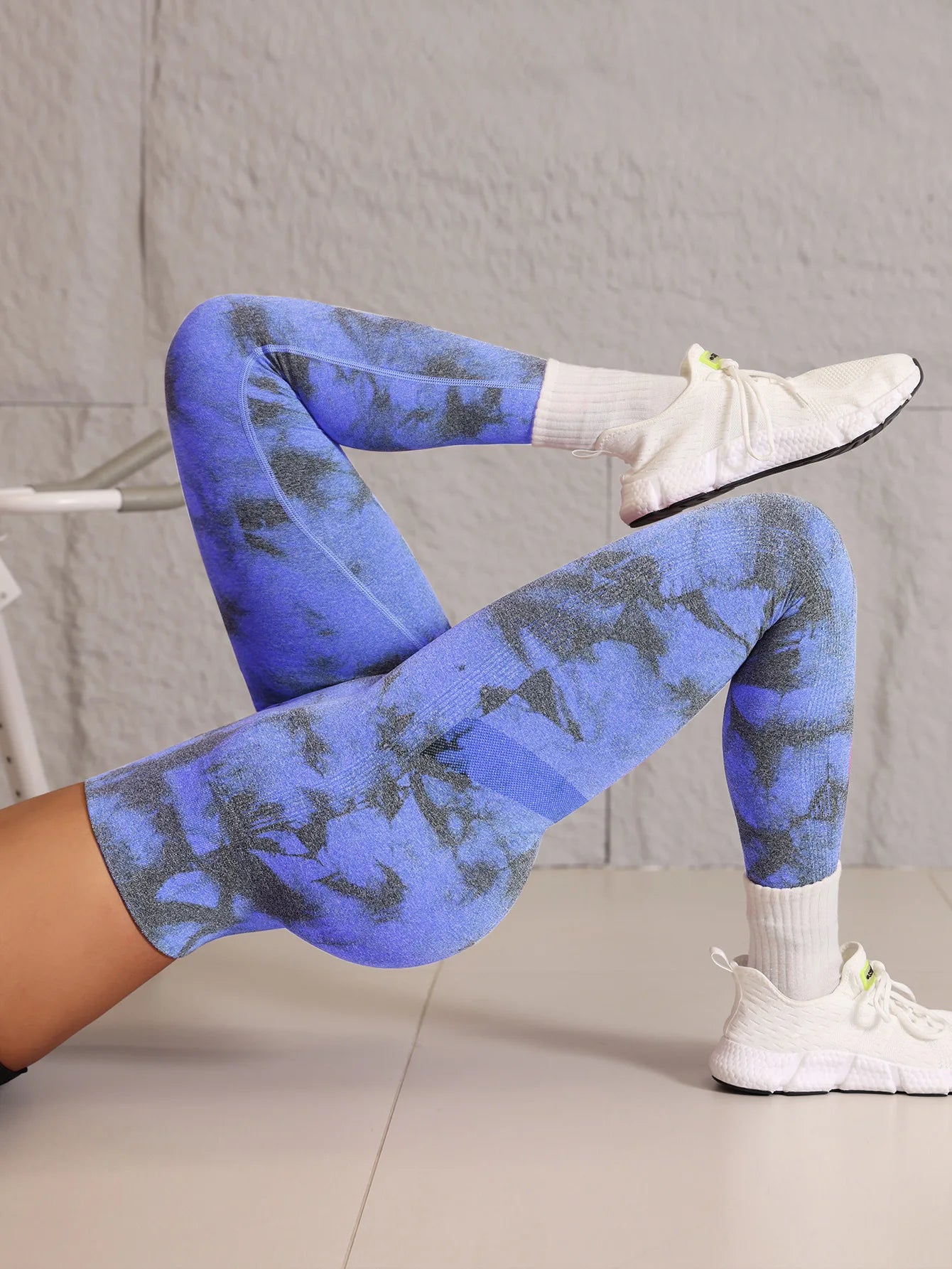 Nahtlose Tie‑Dye Yoga‑Hose – High‑Waist Fitness‑Leggings