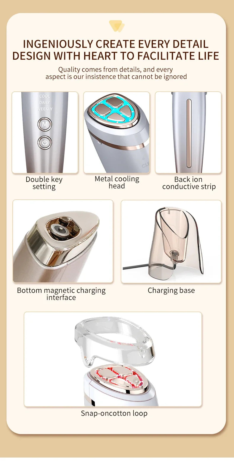 Hochfrequenz RF Hals- & Gesichts-Schönheitsgerät – Dein Anti-Aging Booster