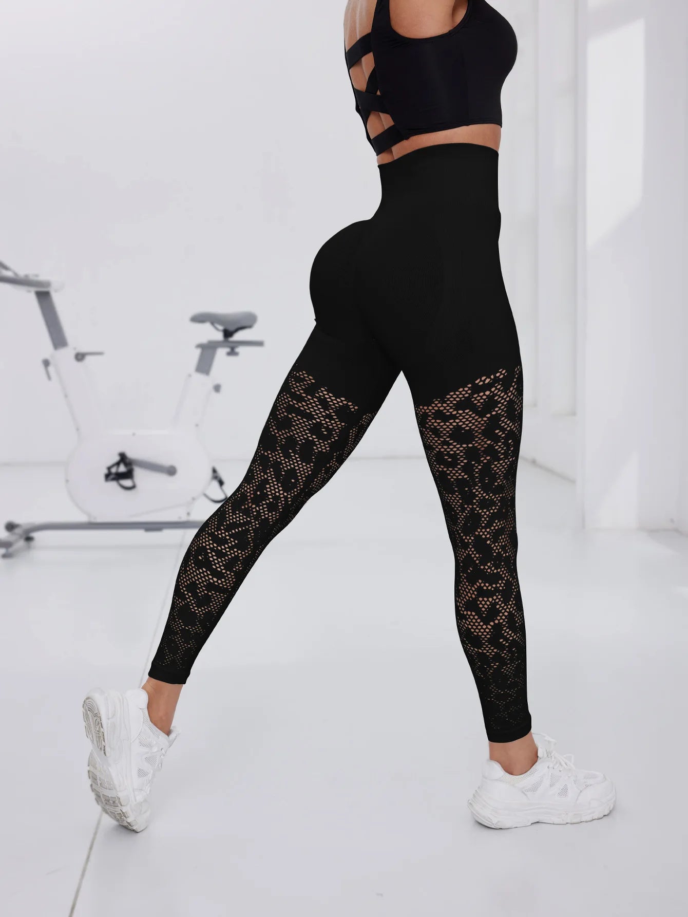 TRY TO BN Sport‑Leggings – Nahtlose Mesh‑Power für dein Workout