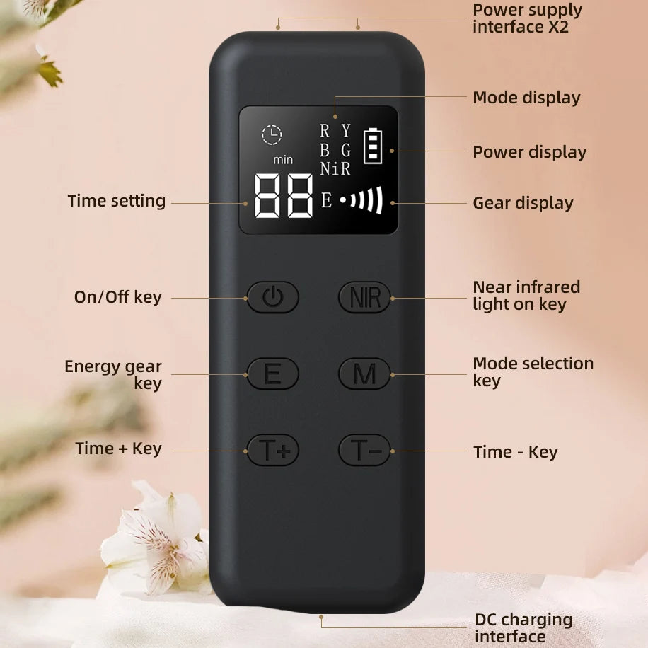 4-in-1 Rote LED-Lichttherapie Maske – Flexible Silikonmaske für Hautverjüngung & Anti-Aging