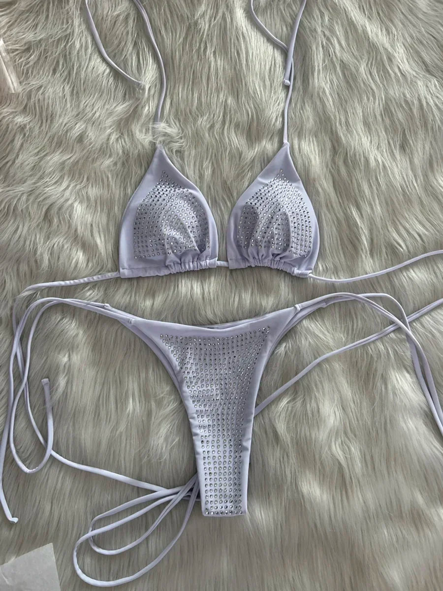 Glitzer Bikini-Set mit Pailletten – Glamour für Strand & Pool