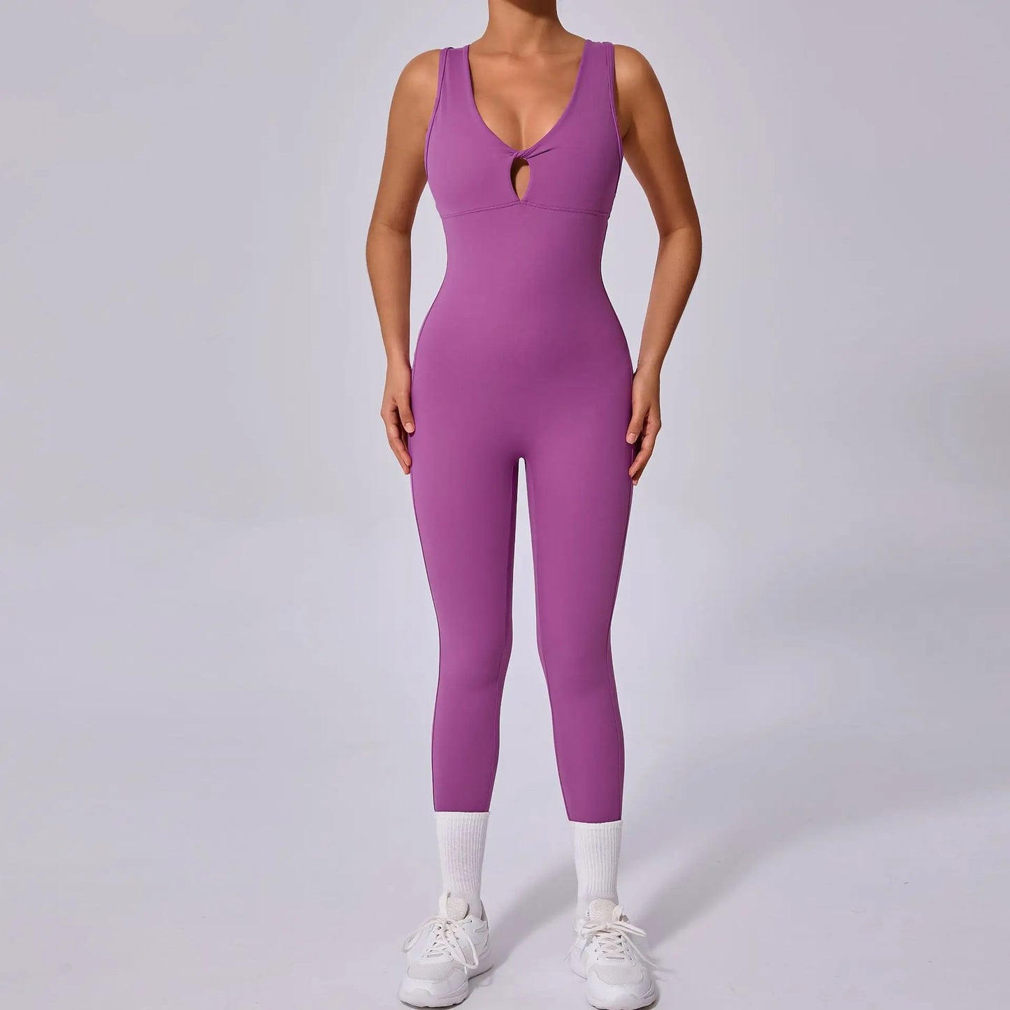 Rückenfreier Yoga-Overall – Stylischer Einteiler für Sport & Fitness