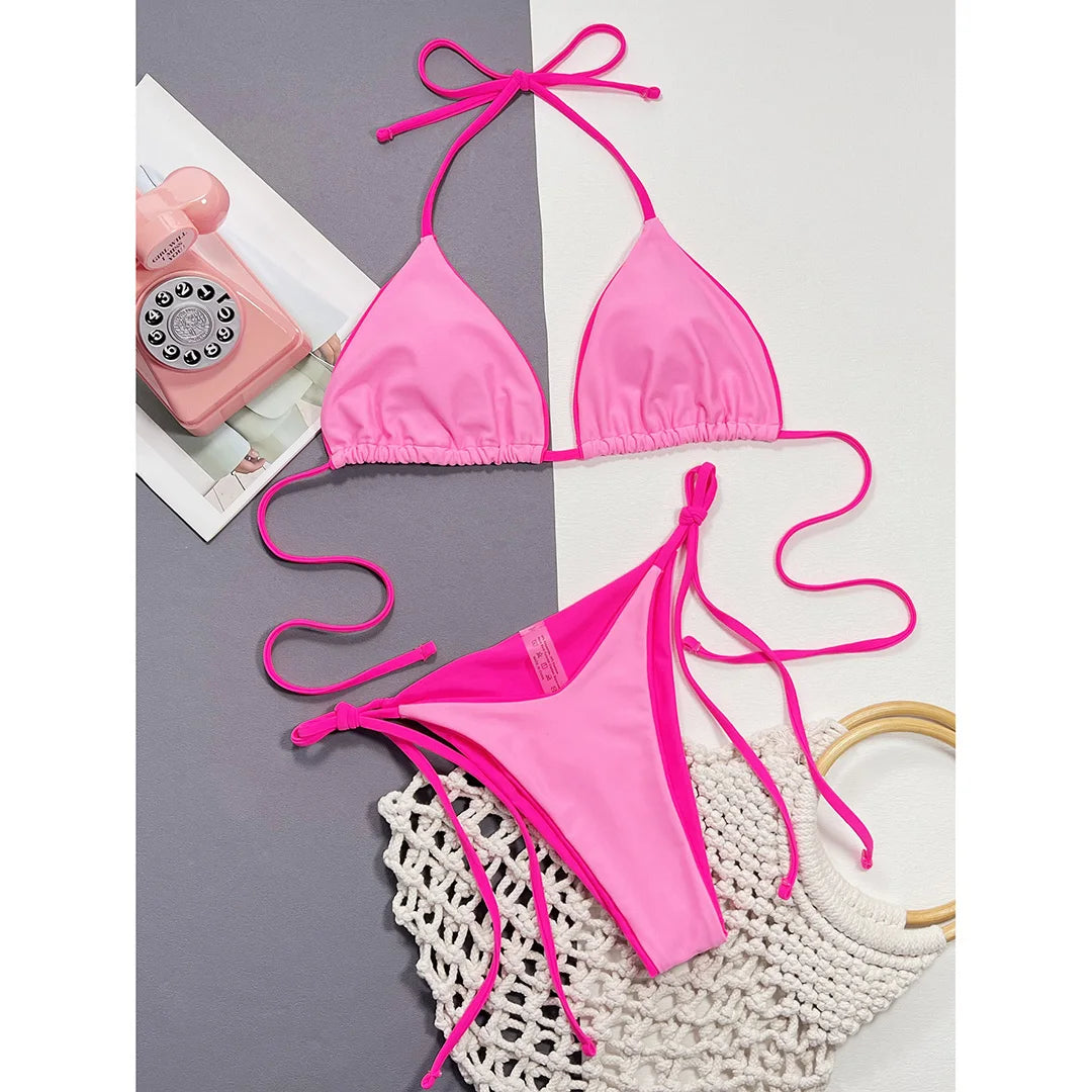 Halter-Bikini im Brazilian-Style – sexy, farbenfroh & perfekt für deinen Sommer