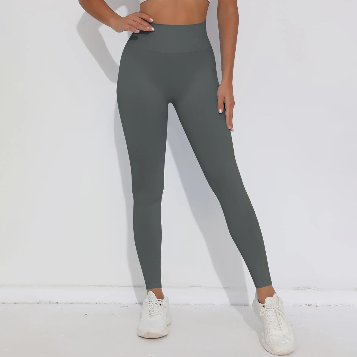 V-Butt Yoga Leggings – High-Waist Fitnesshose mit Push-Up-Effekt