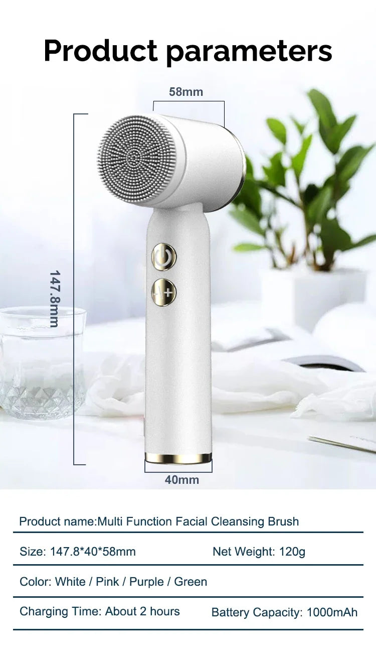6-in-1 Gesichtsreinigungsbürste mit LED-Display – Dein Beauty-Upgrade für strahlende Haut! ✨