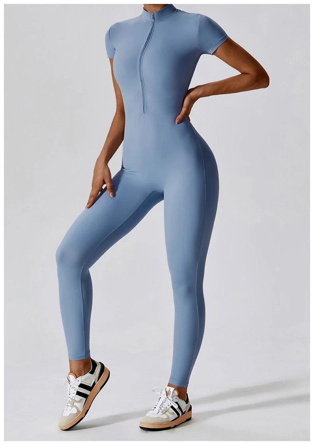 Slim Fit Zipper Jumpsuit – Feminine Power in One Piece