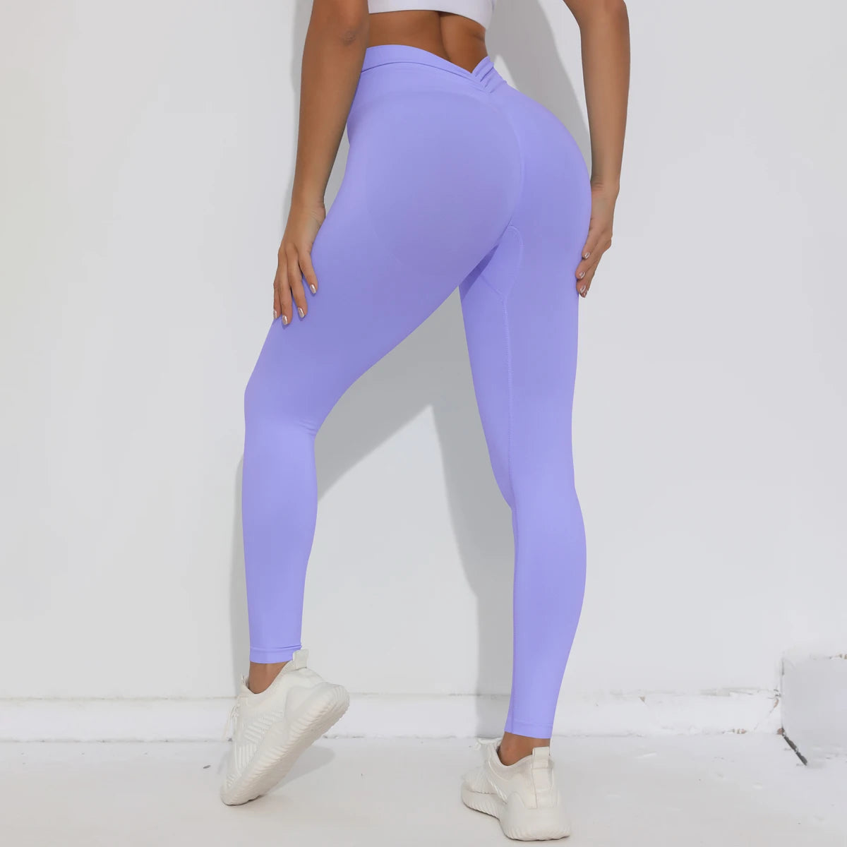 V-Butt Yoga Leggings – High-Waist Fitnesshose mit Push-Up-Effekt