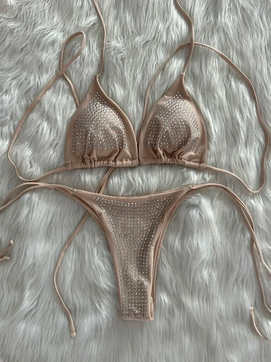 Glitzer Bikini-Set mit Pailletten – Glamour für Strand & Pool