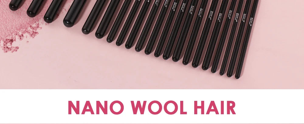 Beili Schwarzes Make-up-Pinsel-Set – Edles Profi-Tool aus Ziegenhaar! ✨