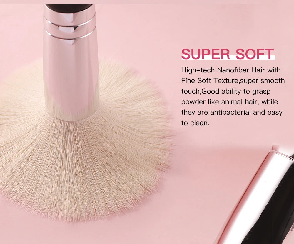 Beili Schwarzes Make-up-Pinsel-Set – Edles Profi-Tool aus Ziegenhaar! ✨