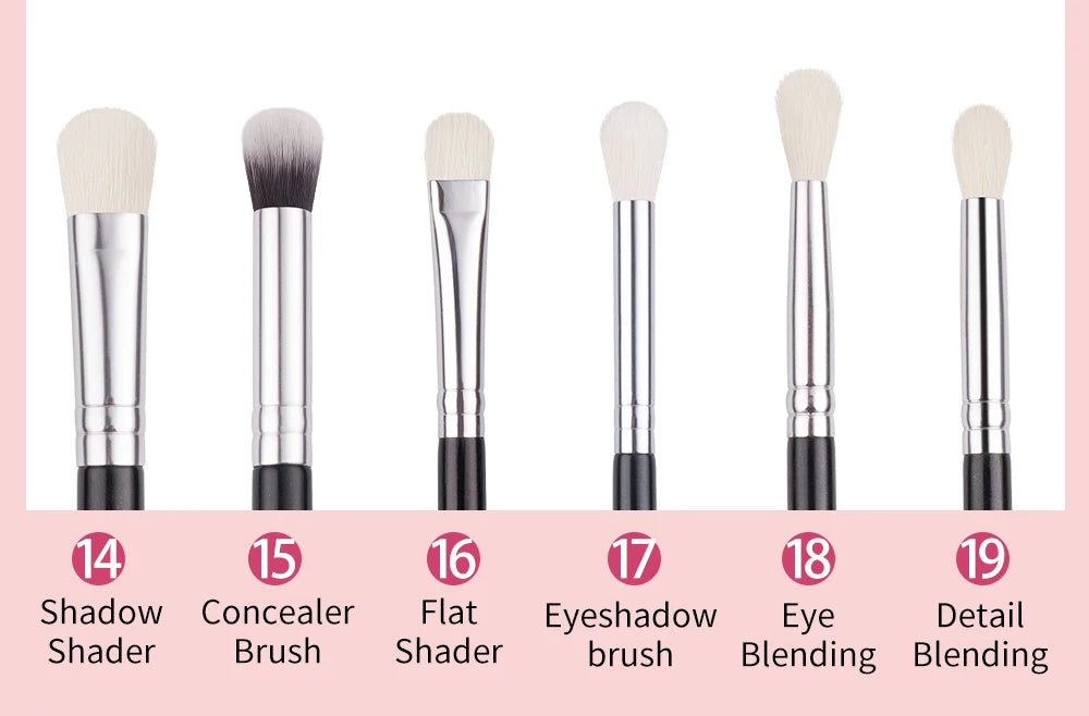 Beili Schwarzes Make-up-Pinsel-Set – Edles Profi-Tool aus Ziegenhaar! ✨