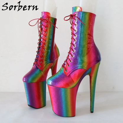 SORBERN Rainbow Booties – Loud, Proud & Sky-High