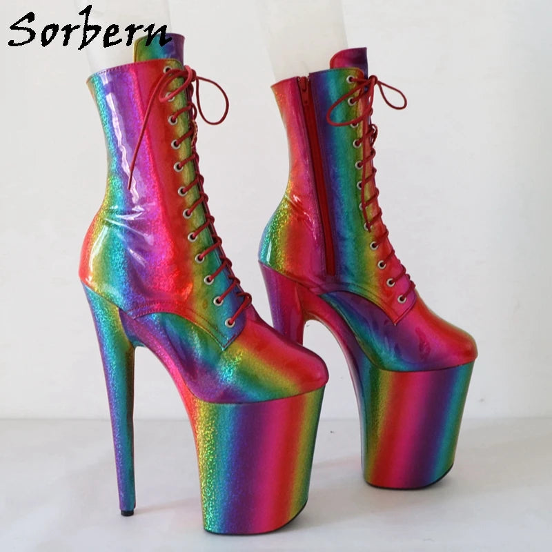 SORBERN Rainbow Booties – Loud, Proud & Sky-High