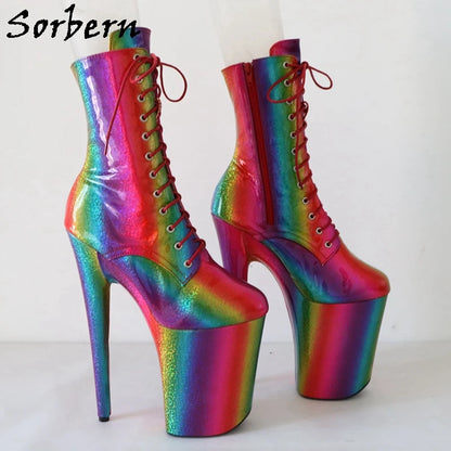SORBERN Rainbow Booties – Loud, Proud & Sky-High