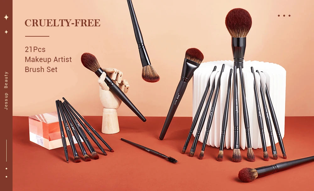 Jessup 21-teiliges Premium Make-up-Pinsel-Set – Dein Profi-Toolkit für makelloses Styling! ✨