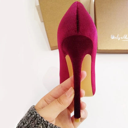 Onlymaker Frauen Stilettos – Elegante Spitz-Zeh Pumps für Jeden Anlass