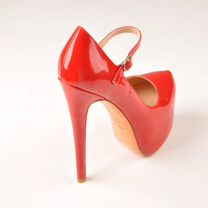 Mary Jane Vibes – Plattform-Pumps mit Stiletto & Riemchenschnalle
