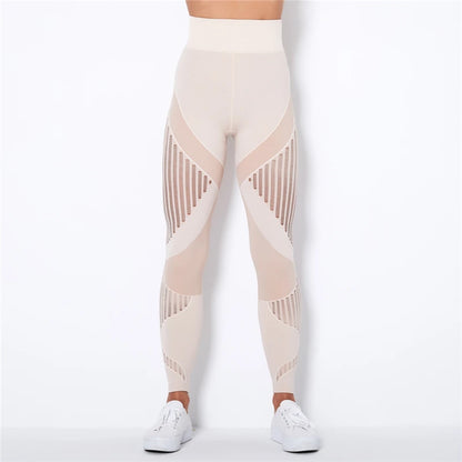 Nahtlose Leggings mit Mesh – High‑Waist Power für dein Workout