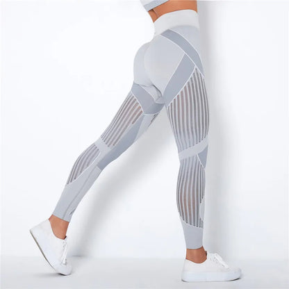 Nahtlose Leggings mit Mesh – High‑Waist Power für dein Workout