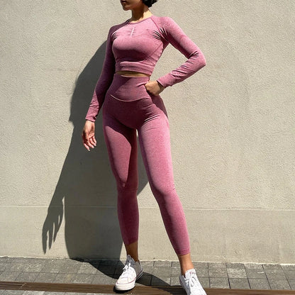 2-teiliges Nahtloses Yoga-Set – Perfekt für dein Workout