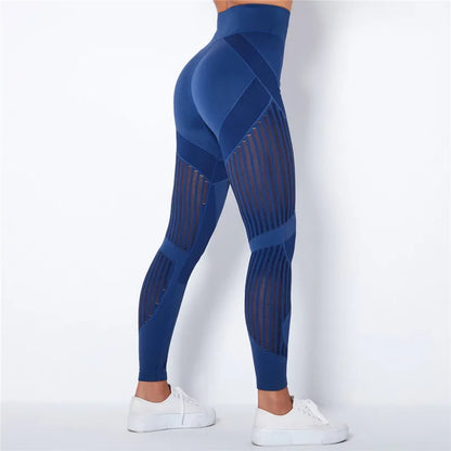 Nahtlose Leggings mit Mesh – High‑Waist Power für dein Workout