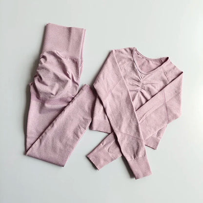 2-teiliges Nahtloses Yoga-Set – Perfekt für dein Workout