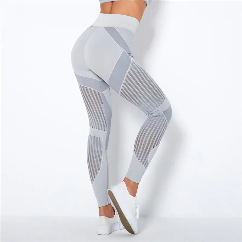 Nahtlose Leggings mit Mesh – High‑Waist Power für dein Workout