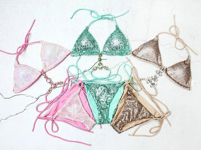Pailletten & Diamant Bikini – ultra sexy, glitzernd & auffällig elegant